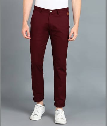 Urbno Fashion Maroon Slim Chinos ( Pack of 1 )