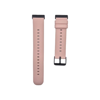 Valente Premium Silicone Buckle Watch Strap for Fitbit Versa 3, Versa 4 , Sense & Sense 2 only-Peach