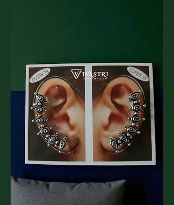 VIVASTRI Silver EarCuff Earrings ( Pack of 1 )