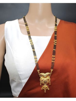 Soni jewellery Golden Mangalsutra ( Pack of 1 ) - Golden