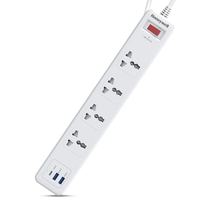 4 Outlet Surge Protector with 1xType C with PD & 2xUSB