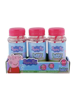 Bubble Magic Peppa Pig Pack of 3 For Kids 3 Years and Above Bubble Magic Peppa Pig Pack of 3 For Kids 3 Years and Above