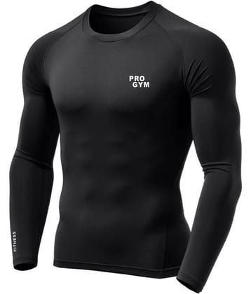 Pro Gym Unisex 100% Polyester Compression T-Shirt - Full Sleeve