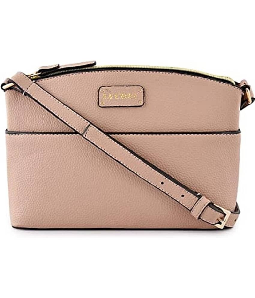 SAKWOODS - Peach PU Sling Bag
