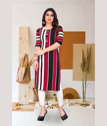 KETAKI FASHION Pack of 1 Crepe Printed Straight Women's Kurti - ( Multicolor )