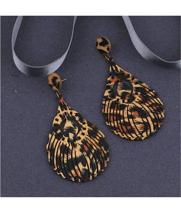 SILVER SHINE Stylish Light Weight   Wooden Earrings For Girls and Women