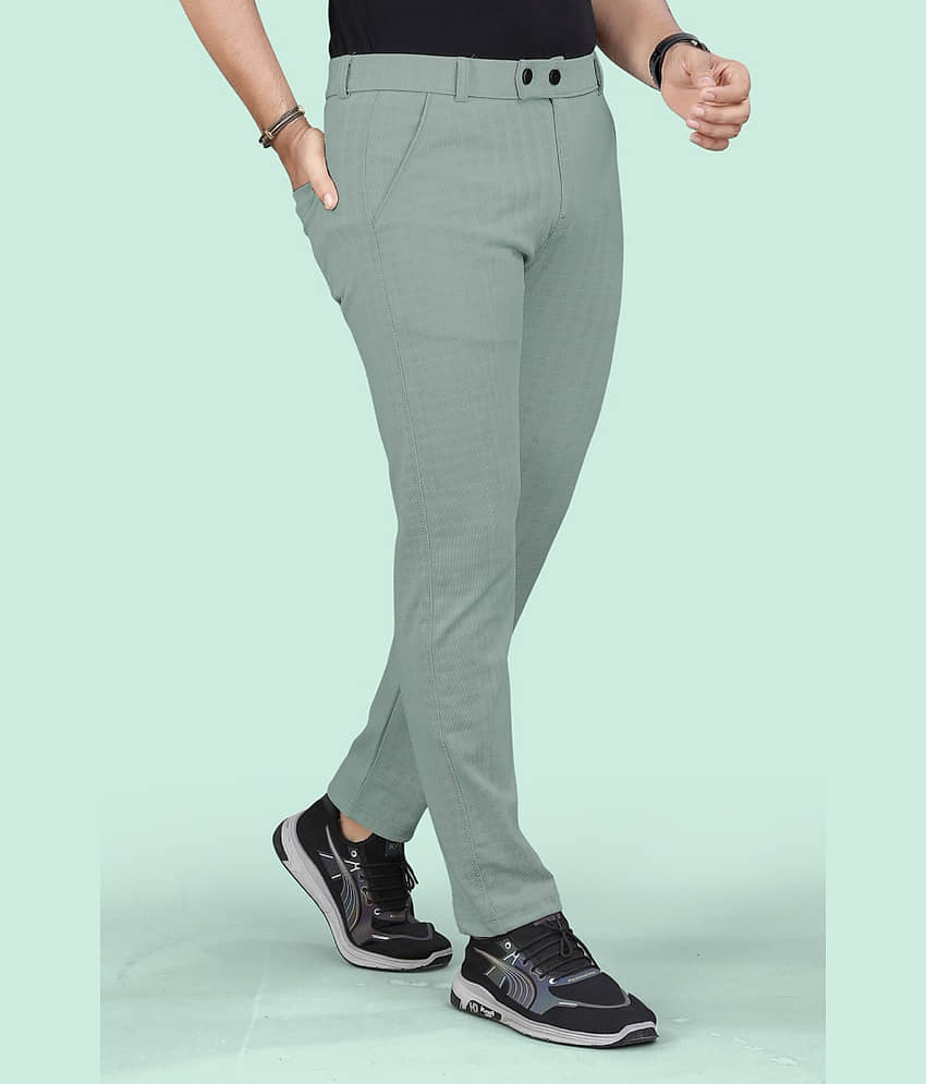 MENTIFIC Regular Flat Men's Formal Trouser - Light Green ( Pack of 1 )
