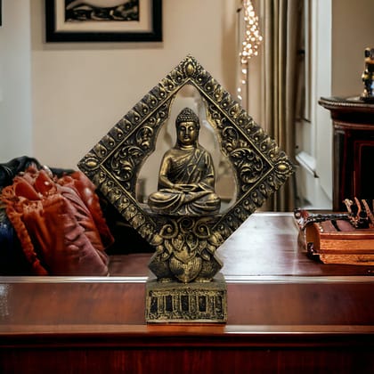 Buddha Showpiece for Home Décor Office Decoration & Gifting H 32 cm-Poly Resin