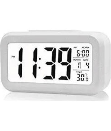 Kadio Digital Plastic Rectangular Table Clock - Pack of 1