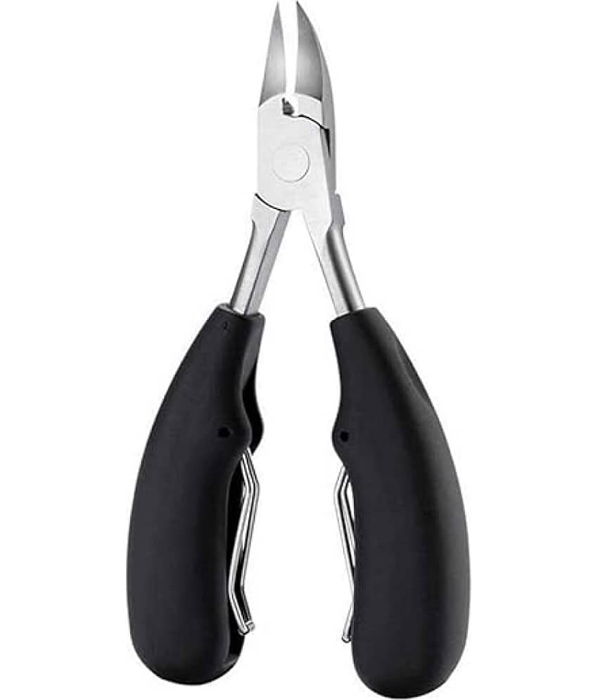 THR3E STROKES Nail Clipper for Ingrown/Thick Toenails - Black