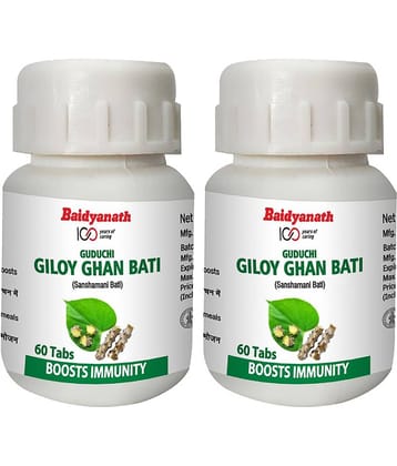 Baidyanath Giloy (Guduchi) Ghan Bati Tablet 60 No.S (Pack of 2)