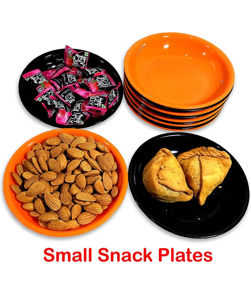 Inpro 12 Pcs Plastic Multi Color Quarter Plate