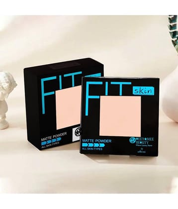 Adbeni Fit Skin Matte Compact Powder 12gm | Lightweight & Long-Lasting | Oil-Free Formula (Shade-01)