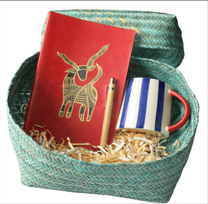 Srjana Quick Office Organiser Kit Handcrafted Gift Set  [5 pc]