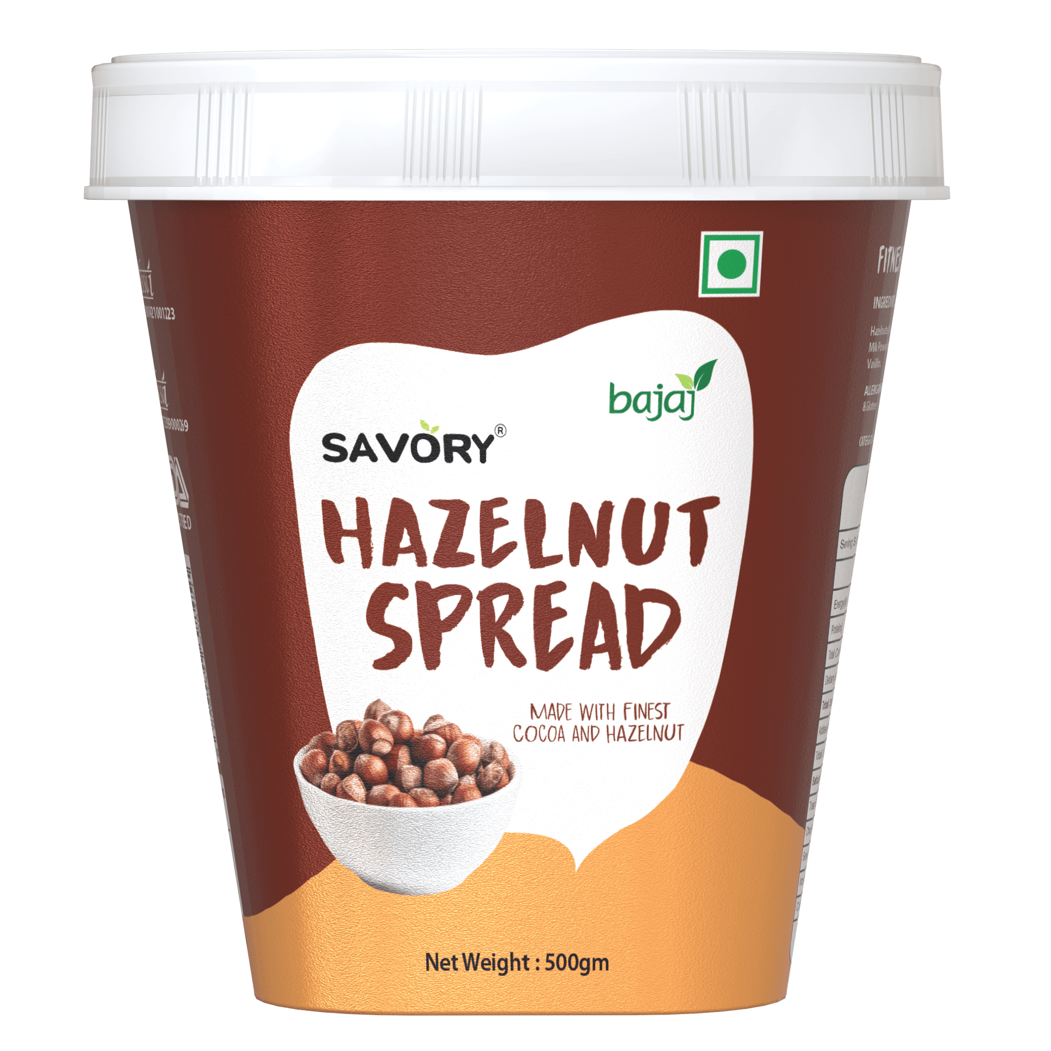 Savory Chocolate Hazelnut Spread (500g)