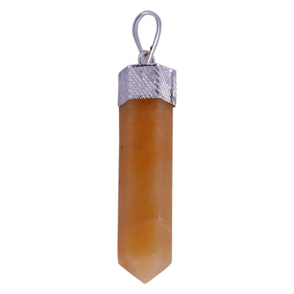 Red Aventurine Pencil Pendant for Reiki Healing and Crystal Healing,Traditional Astrological Pendant for Women and Mens for Chakra Healing | Lucky Charm Positive Vibes Energy(KI_42)  by Krishna Impex