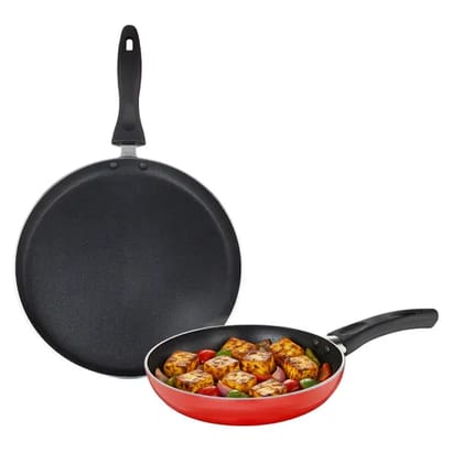 Judge by Prestige Ace Aluminium Non-Stick Cookware- Fry Pan Dia 20 cm- 1 Unit, Omni Tawa Dia 25 cm - 1 Unit Judge by Prestige Ace Aluminium Non-Stick Cookware- Fry Pan Dia 20 cm- 1 Unit, Omni Tawa Dia 25 cm - 1 Unit