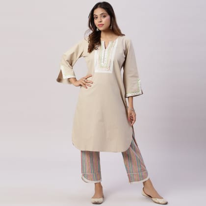 Cotton Linen co-ord set-XS