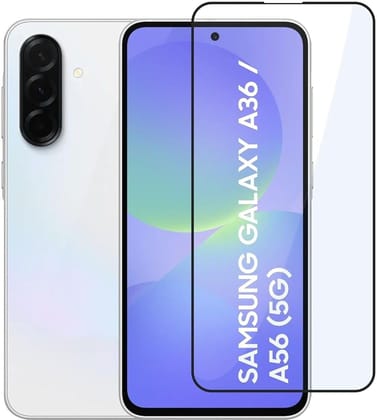PLUGTECH Advanced Tempered Glass With Anti-Explosion 9H Hardness Edge-To-Edge Coverage Screen Guard for SAMSUNG A36 PLUGTECH Advanced Tempered Glass With Anti-Explosion 9H Hardness Edge-To-Edge Coverage Screen Guard for SAMSUNG A36