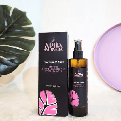 Apna Ayurveda Soothing Lavender & Green Tea Hydrosol Water - Face Mist & Toner