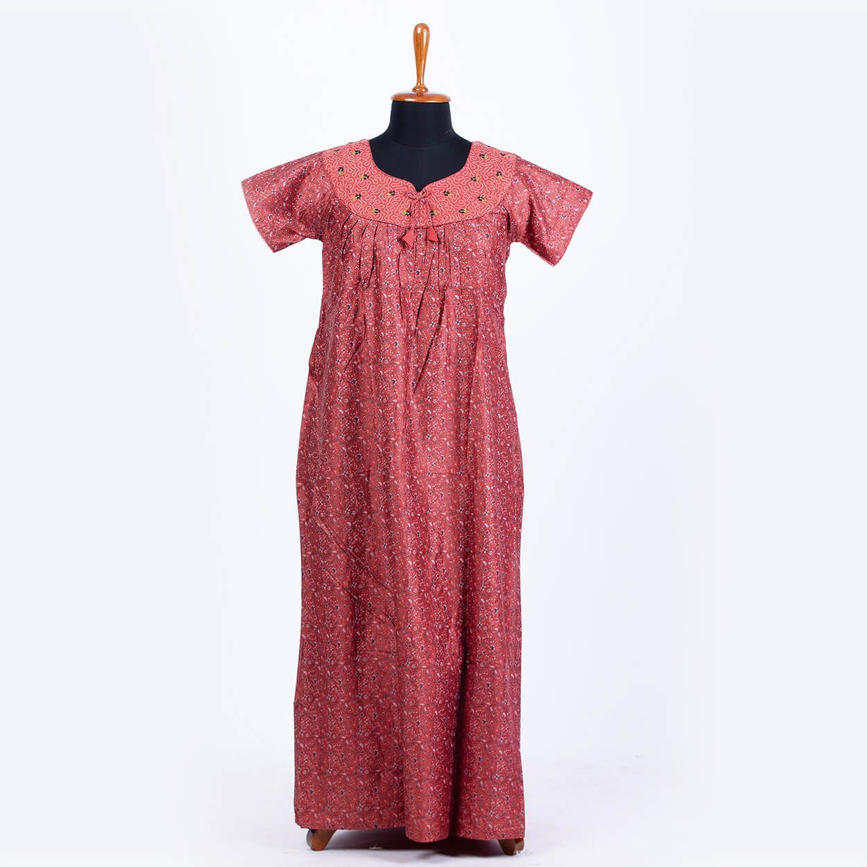 Nstyle Cotton Nighty PLEATED M