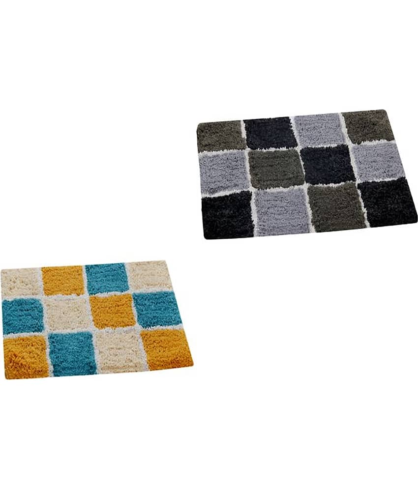 Aazeem Multi Set of 2 Anti-skid Door Mat