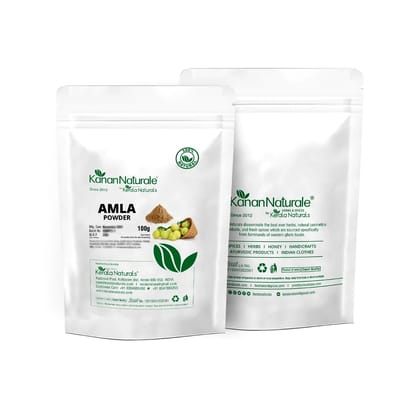 Kerala Naturals Amla powder 200 gm ( 100 gm x 2 Packs ) (Size - 200gm) by Kerala Naturals