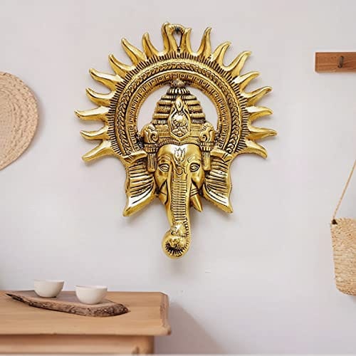 Decorative Ganesha Wall Hanging Diwali Decoration Items for Home Decor Gift Diwali Housewarming Ganesha Statue