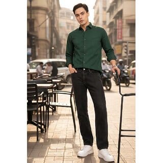 Casualbud Pista Men's Cotton Regular Fit Shirt