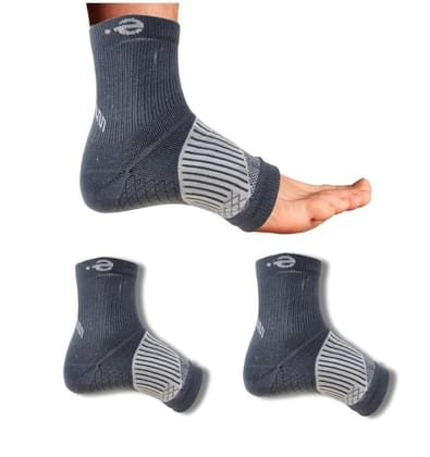 3_Pair Set Unisex Casual Cotton Printed Ankle Length Support Socks (Multicolor)-PID63420