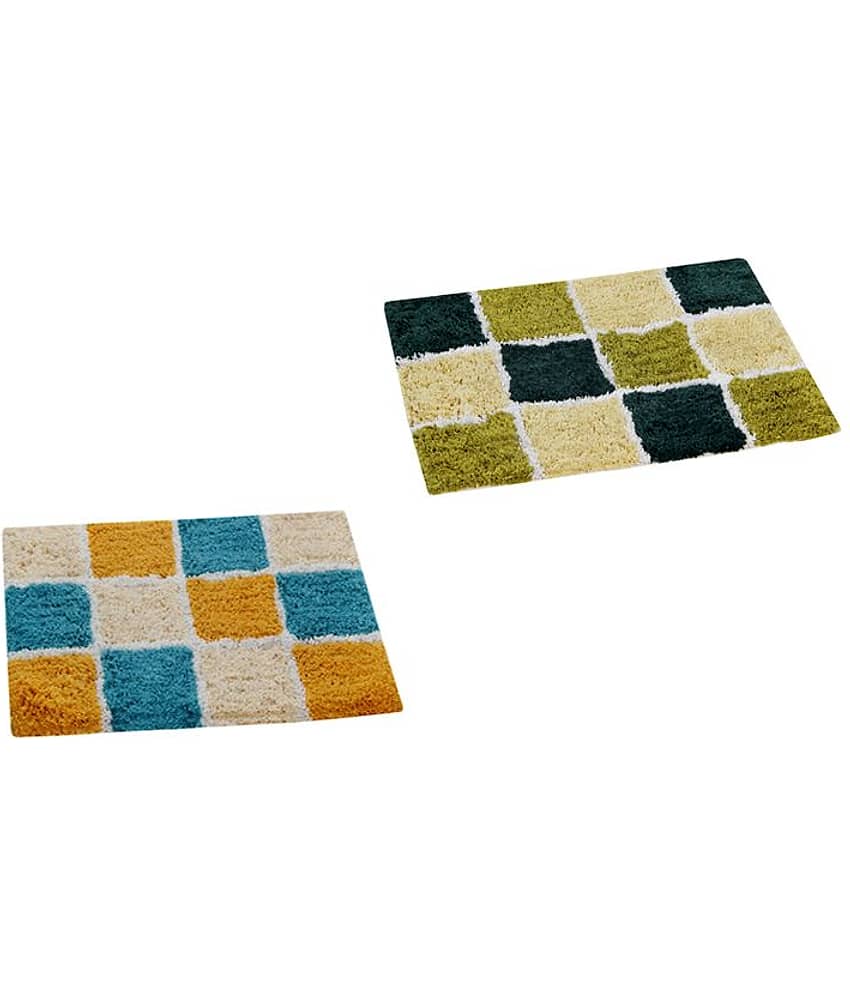 Aazeem Multi Set of 2 Anti-skid Door Mat