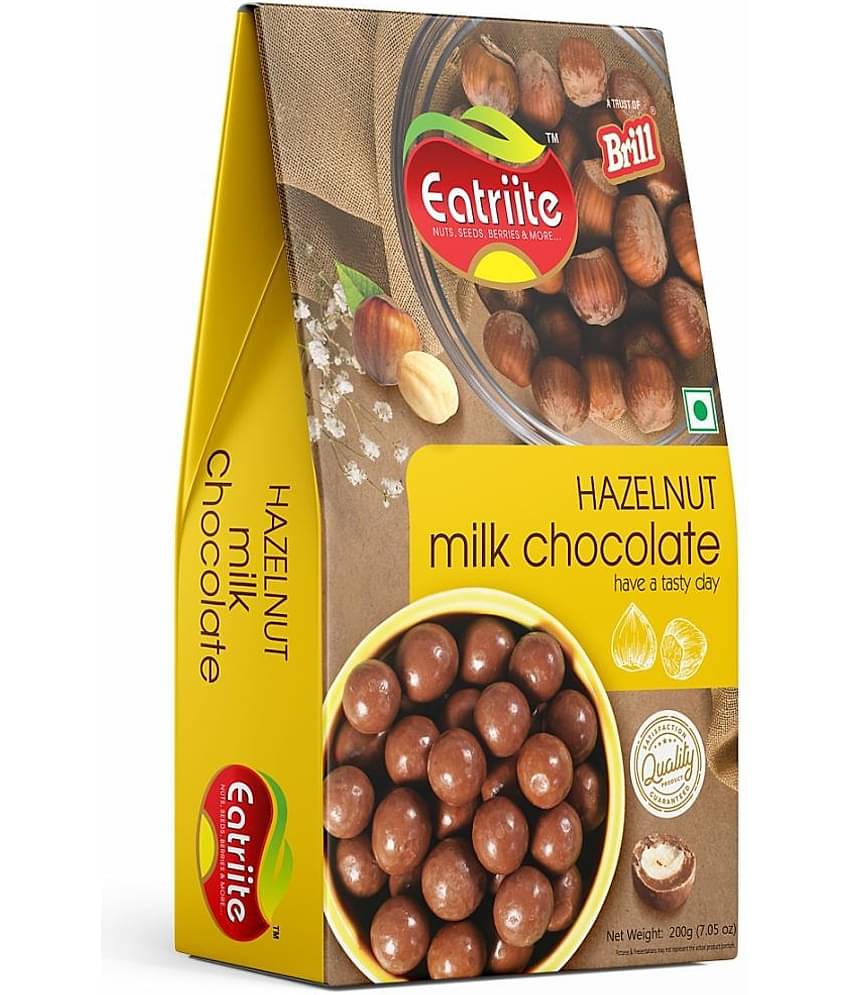 Eatriite Hazelnut Milk Chocolate (Milk-chocolate coated whole hazelnuts) (200 g)