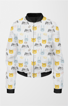 Bomber Jacket (Women) - Animal Friends