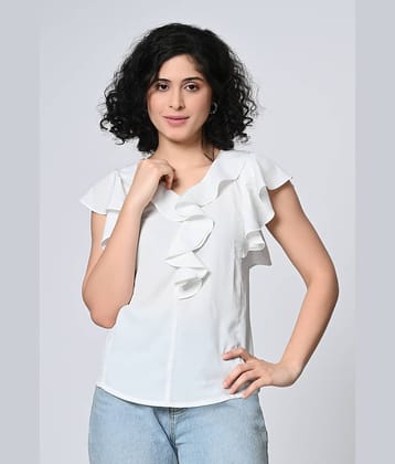 ALL WAYS YOU Women's Crepe Regular Top ( White )