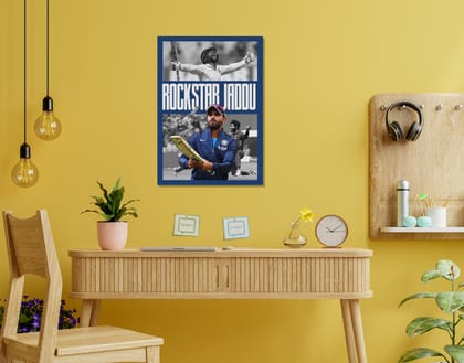 "Jaddu The Rockstar"- Shiny & Sturdy Metallic Poster  Art That Pops & Sticks-A3