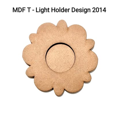 Brand Zero MDF Tea Light Holder Double Layer - Design BZMDFTEALHDDL2014
