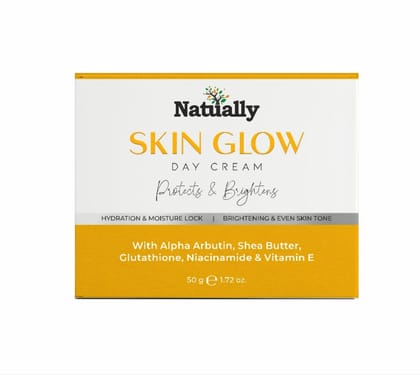 Natually Glow Day Cream with Alpha Arbutin, Glutathione, Niacinamide & Shea Butter