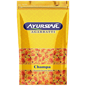 AYURSTAR Incense Sticks Agarbatti - Champa, For Pooja & Pleasant Fragrance, 110 g Zipper Pouch