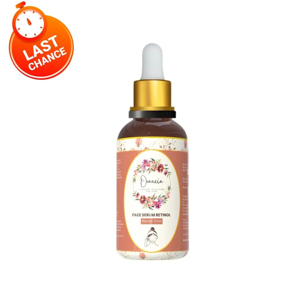 Orancia Retinol Complex Face Serum with Niacinamide | Multi-Peptides & Hyaluronic Acid | Reduces Fine Lines & Wrinkles, Boosts Collagen, Firms Skin, Youthful Radiance, Beginner-Friendly | 30ml