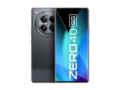 Infinix Zero40 5G Smartphone (12GB RAM, 256GB), 144Hz 3D Curved AMOLED Display, 108MP OIS Triple Camera AI - Rock Black