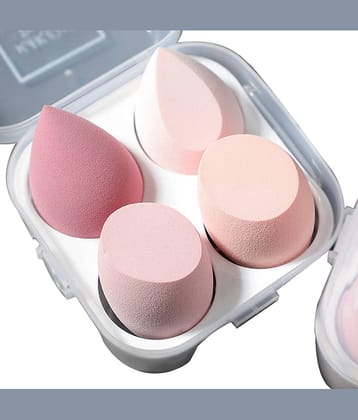 Lenon Multicolour Makeup Cosmetic Puff Face 4 g Sponge With Storage Box
