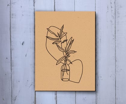 Dbeautify's MDF DIY Traditional Painting – Leaf in Bottle