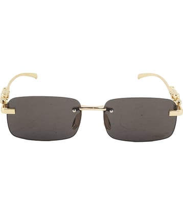 Bayberry Gold Rectangular Sunglasses ( Pack of 1 )