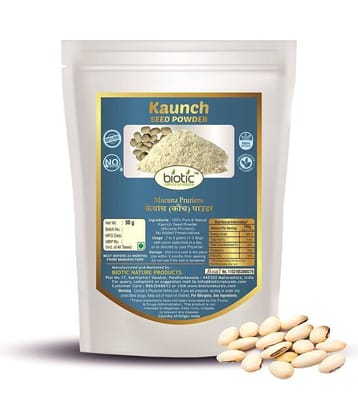 Biotic White Kaunch Beej Powder (Mucuna Pruriens) Kaunch Seeds Powder 50 gm