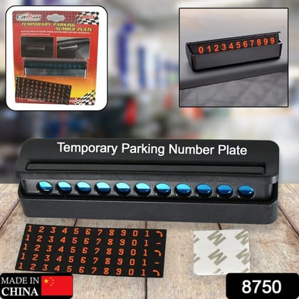 Temporary Car Parking Mobile Number Display with Magnetic Numbers Stickers,Car Parking Magnetic Mobile/Telephone Number Plate (1Pc)
