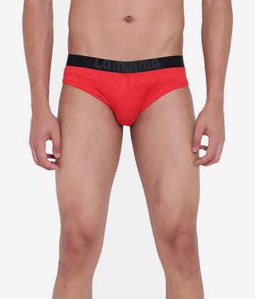 La Intimo Pack of 1 Polyester Briefs For Men's ( Red )