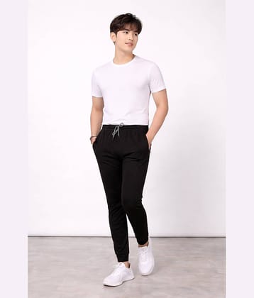 Kashvi Black Lycra Men's Trackpants ( Pack of 1 )