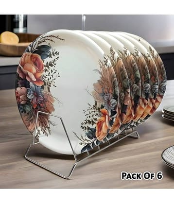 Inpro 6 Pcs Melamine Multi Color Full Plate