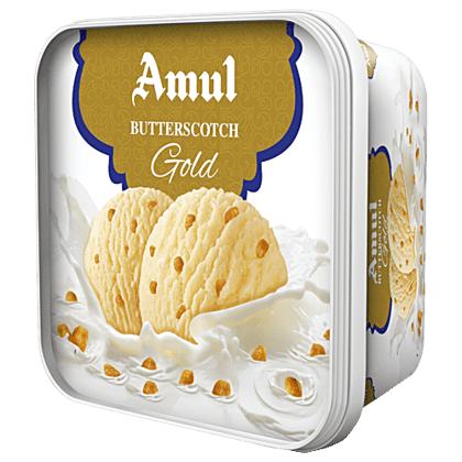 Amul Gold Butterscotch Ice Cream, 1 L Tub