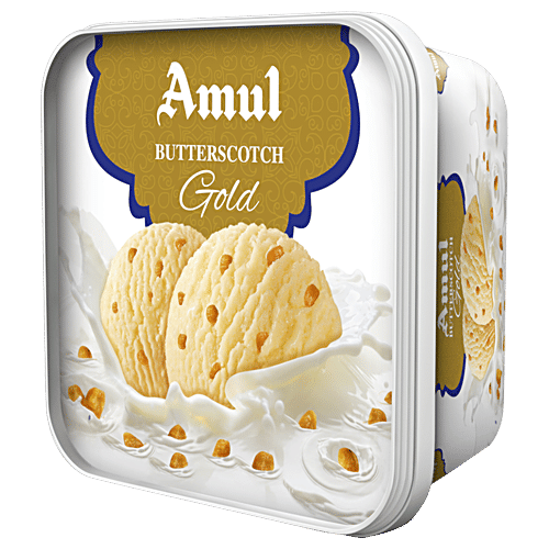 Amul Gold Butterscotch Ice Cream, 1 L Tub